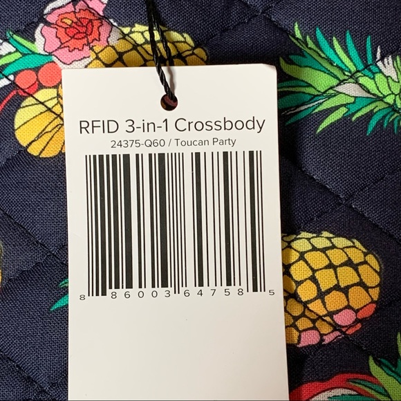 New! RFID 3-in-1 Crossbody in Toucan Party - Picture 6 of 6